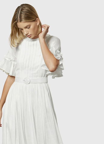 Luminous Silk Linen Pannel Dress Luminous Silk Linen Pannel Dress