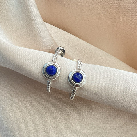 LAPISLAZULI EARRING PIEDRA LAPISLAZULI EARRING PIEDRA