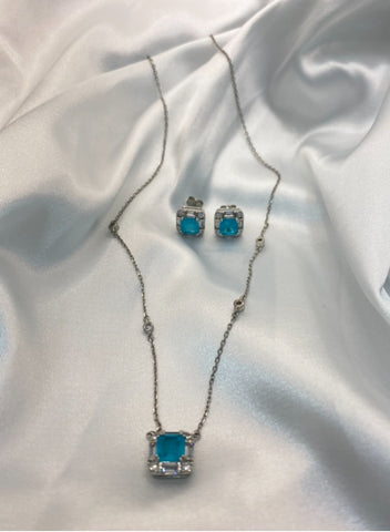 Set cuadrado Turmalina paraiba Set cuadrado Turmalina paraiba