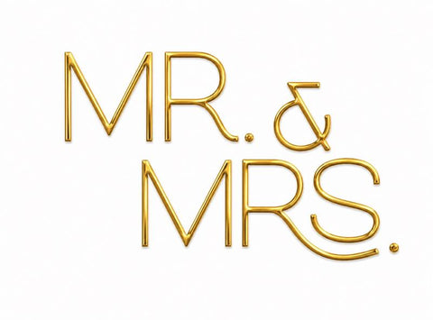 LETRAS ACRÍLICO MR & MRS