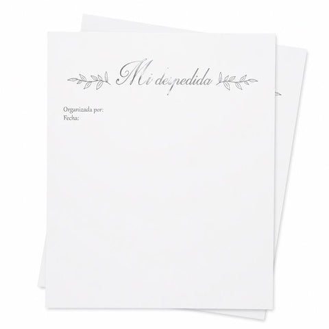 FIRMAS INVITADAS "MI DESPEDIDA"