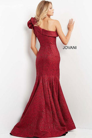 VESTIDO FIESTA JOVANI BURGUNDY 8