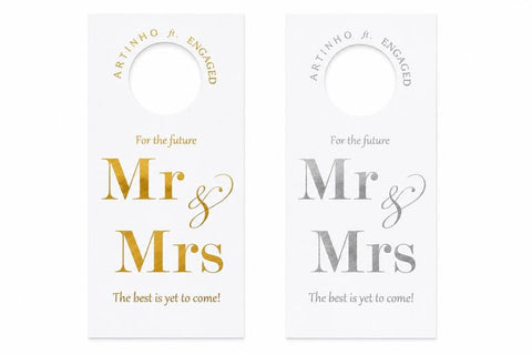 TARJETÓN VINO "MR&MRS"