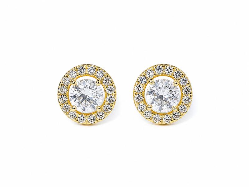 ARETES NOVIA AURI DORADOS