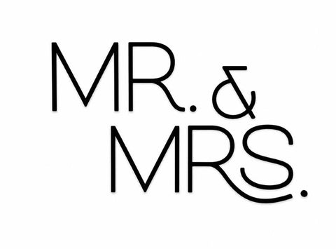 LETRAS ACRÍLICO MR & MRS
