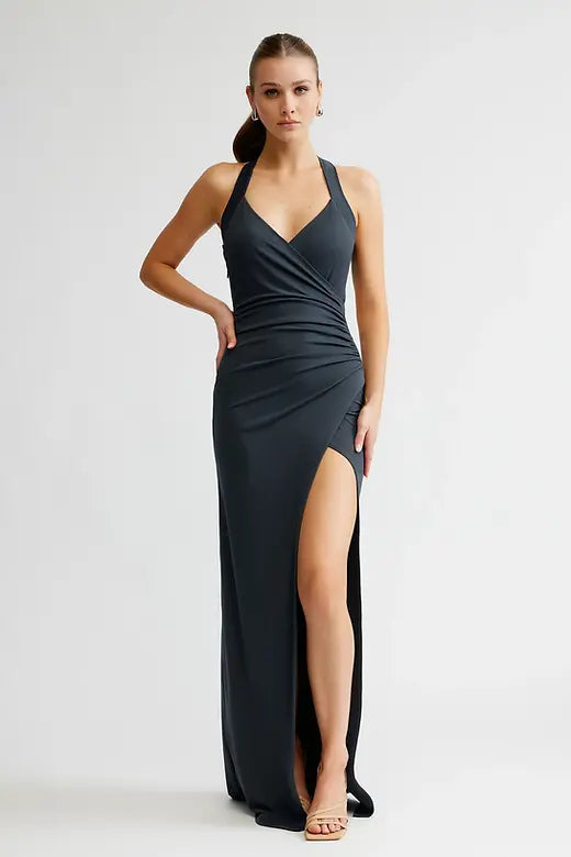 Iva Dress - Charcoal