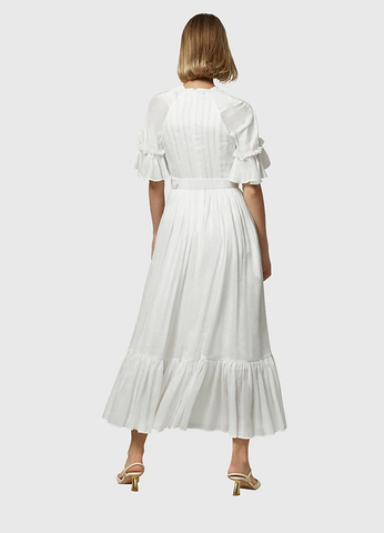 Luminous Silk Linen Pannel Dress