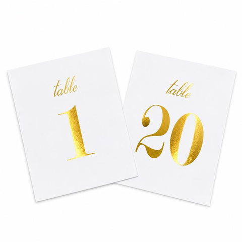 NUMEROS DE MESA DEL 1 AL 20