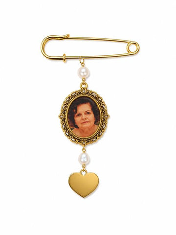 RELICARIO SOLITARIO GOLD HEART