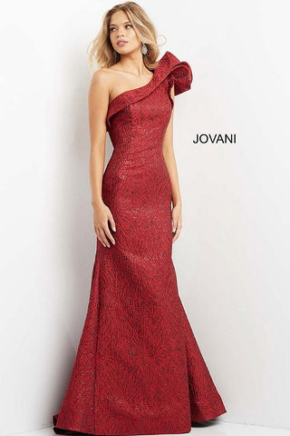 VESTIDO FIESTA JOVANI BURGUNDY 8