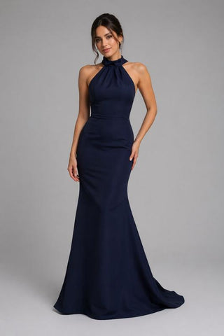 VESTIDO FIESTA AZUL MARINO KARAH