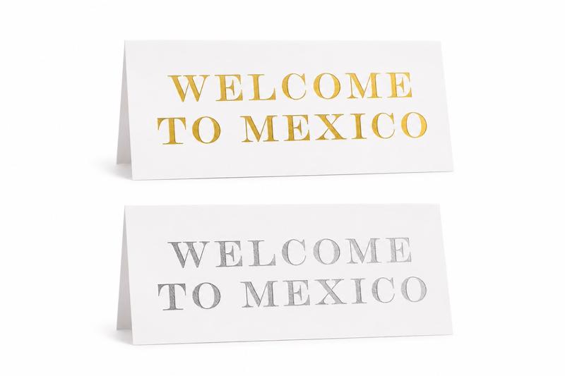 TAG POSTRES "WELCOME TO MEXICO"