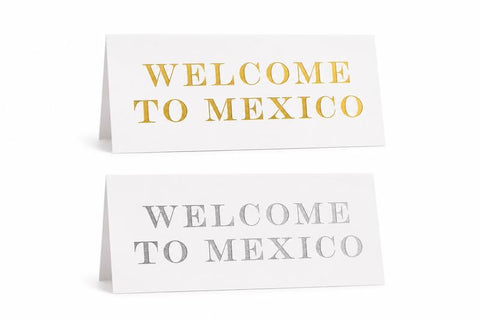 TAG POSTRES "WELCOME TO MEXICO"