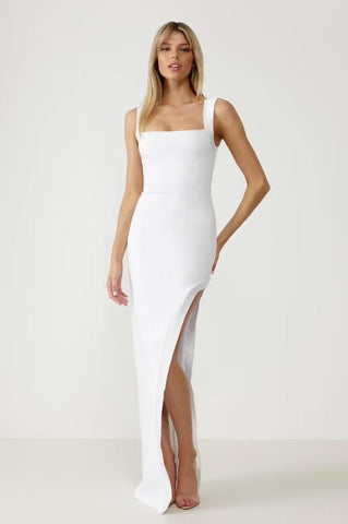 CORAL WHITE DRESS