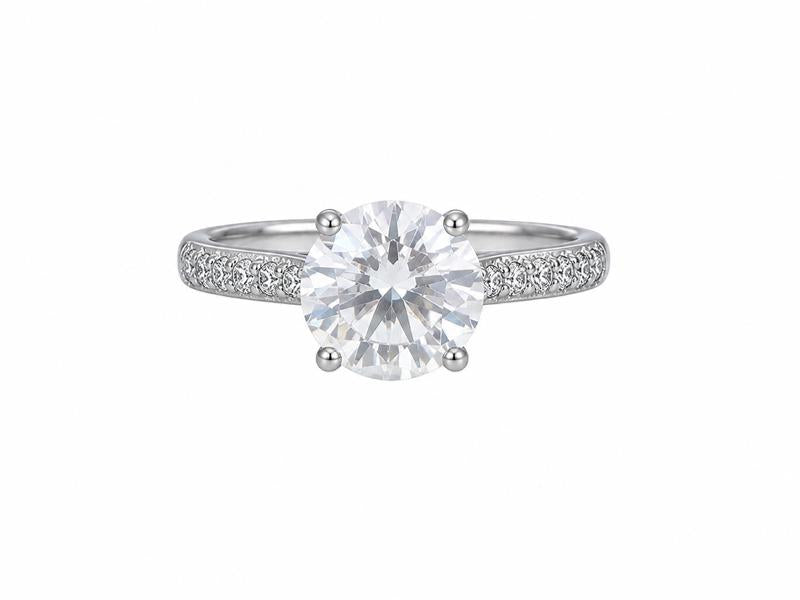 anillo diamante con circonitas