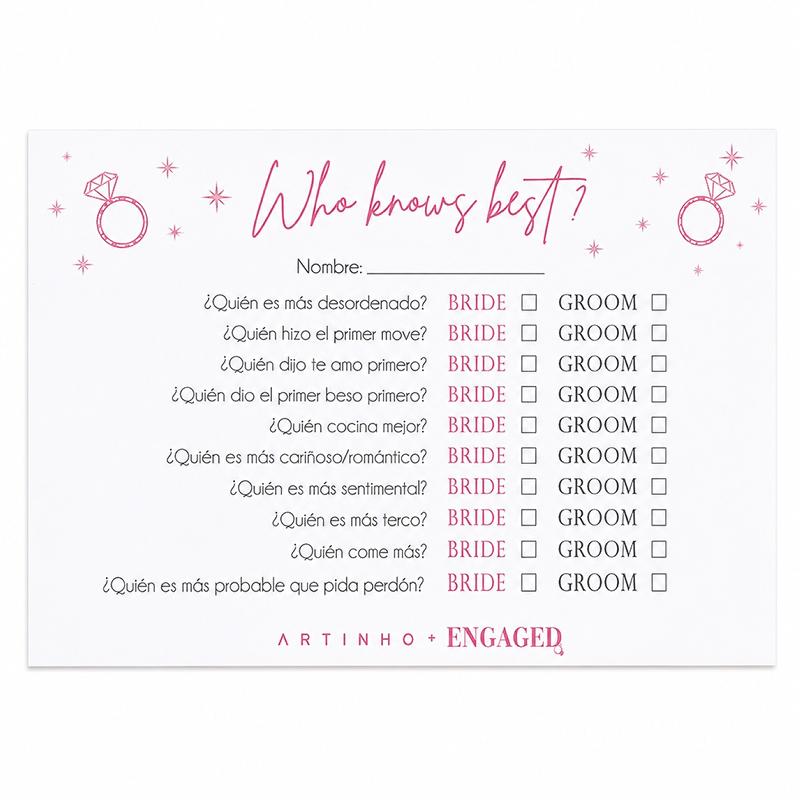 JUEGO DESPEDIDA WHO KNOWS BEST