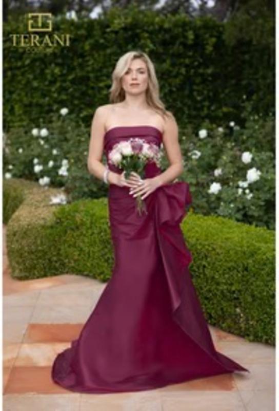 VESTIDO FIESTA TERANI COUTURE Draped Bow Gown