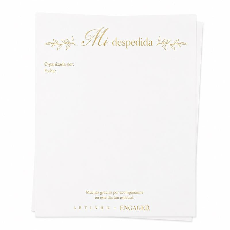 FIRMAS INVITADAS "MI DESPEDIDA"