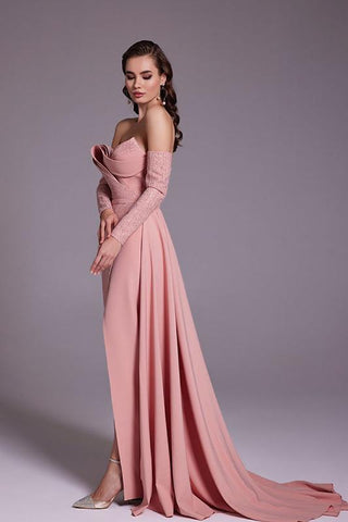 VESTIDO FIESTA NOUR FATHALLAH  DRAPED