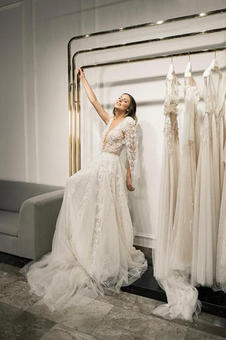 VESTIDO NOVIA LIZ MARTINEZ LINEA A