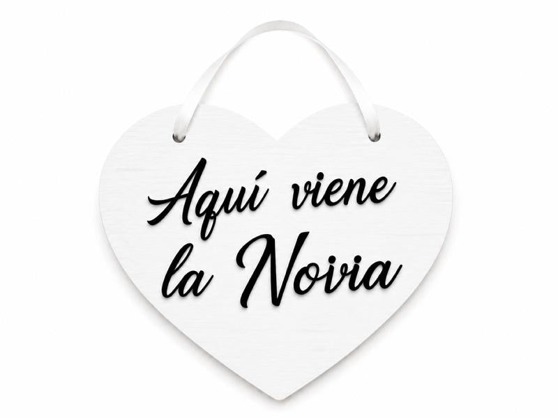 LETRERO CORAZÓN BLANCO