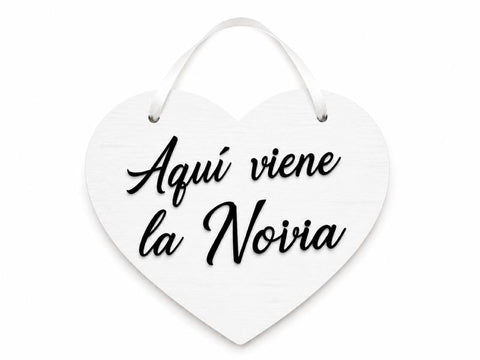 LETRERO CORAZÓN BLANCO