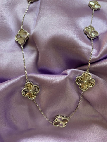 collar van cleef plateado