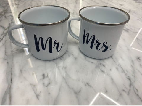Tazas Mr y Mrs Metal