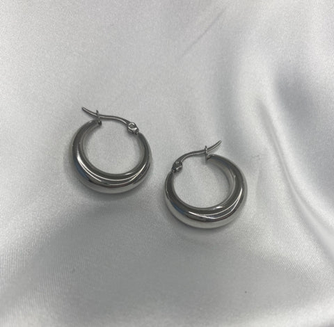 arracadas circular plateado