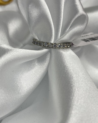 Churumbela con brillantes color plateado T6