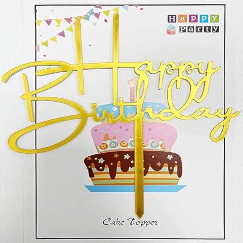 CAKE TOPPER HAPPY BIRTHDAY