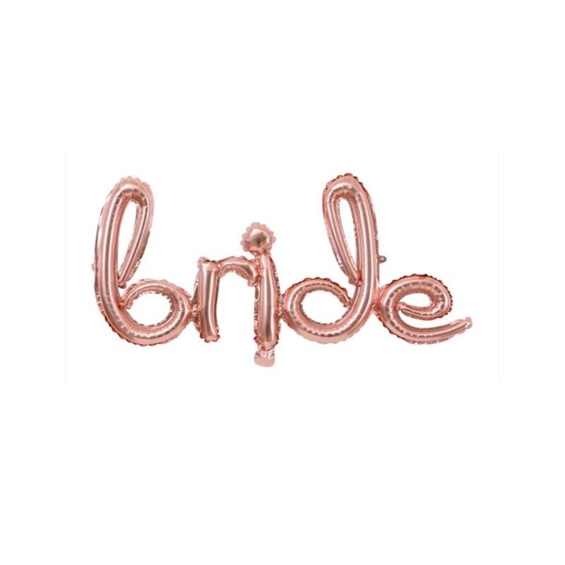 GLOBO BANNER BRIDE ORO ROSA