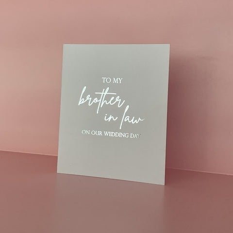 CARTA TO MY BROTHER IN LAW