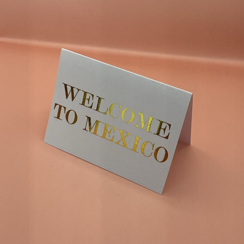 TAG POSTRES "WELCOME TO MEXICO"