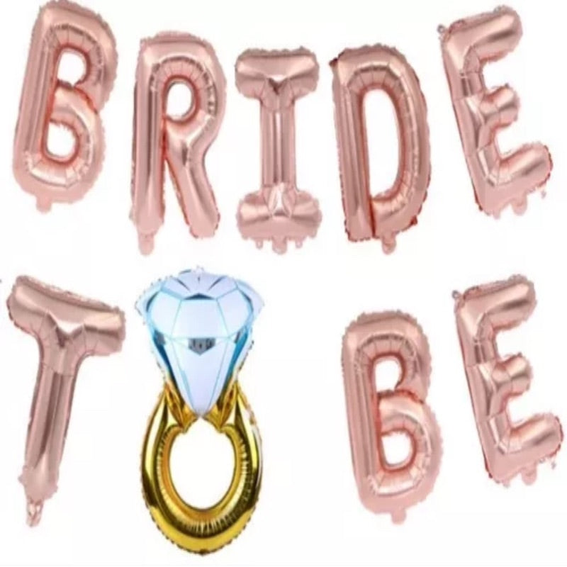 GLOBO BANNER BRIDE TO BE ROSE GOLD