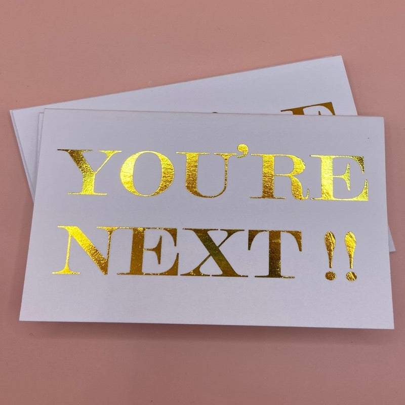 TAG POSTRES "YOU ARE NEXT"