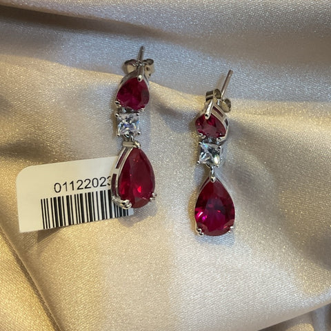 RUBY EARRING GOTAS COLGANTES