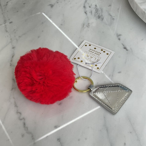 Llavero rojo diamante