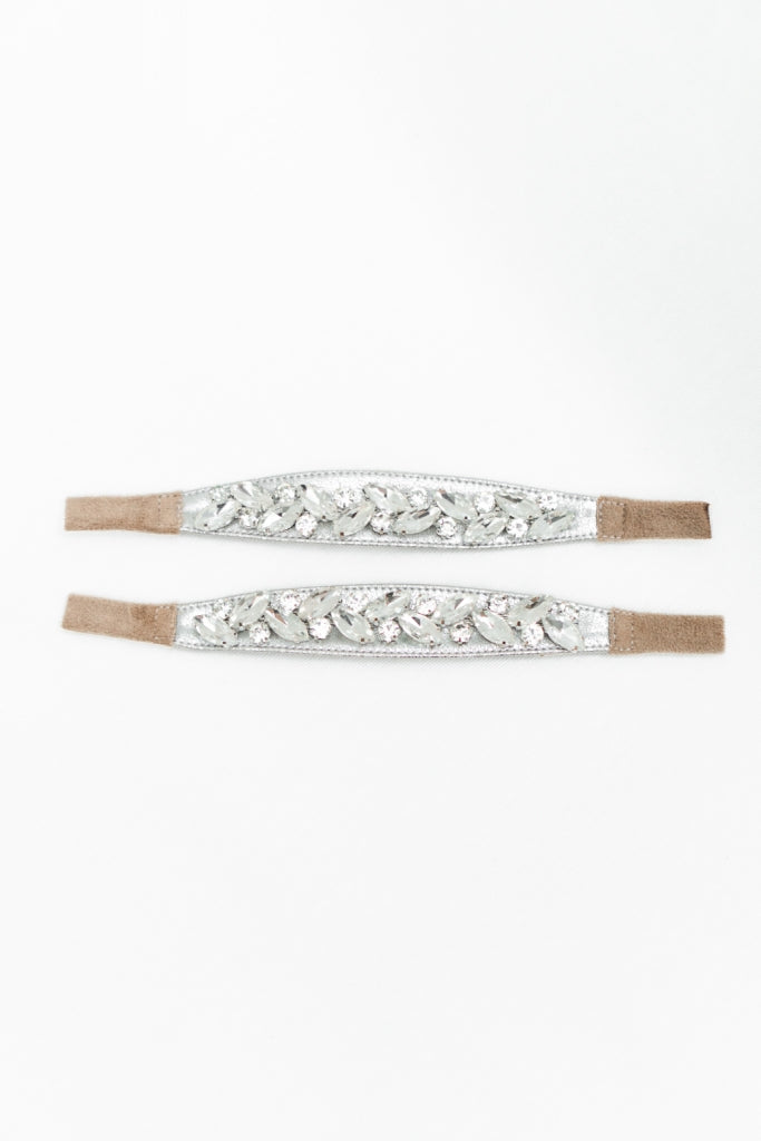 STRAP HOJA DE CRISTAL PLATA