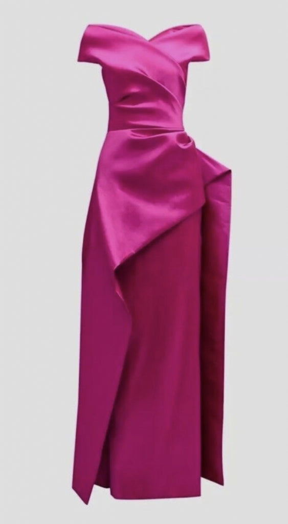 VESTIDO FIESTA TERANI ROSA T6
