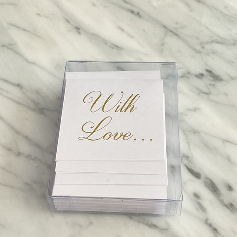 TARJETAS PLEGABLES DORADAS 15PZ