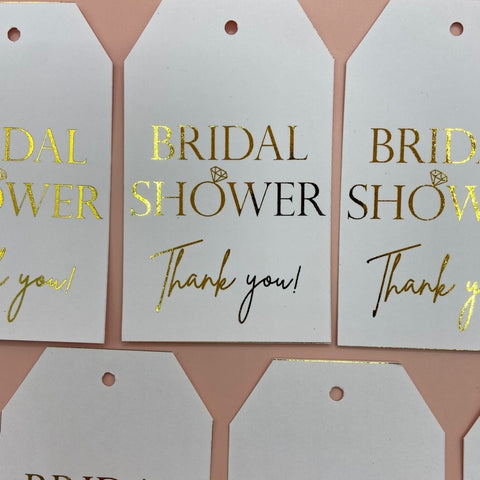 TAG AGRADECIMIENTO "BRIDAL SHOWER"