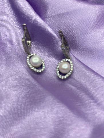 aretes de perla